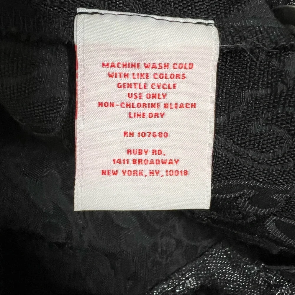 Ruby Rd. Black Textured Jacket Chic Whimsygoth - Picture 11 of 11